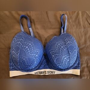 Victoria's Secret Royal Blue Lace Bra
